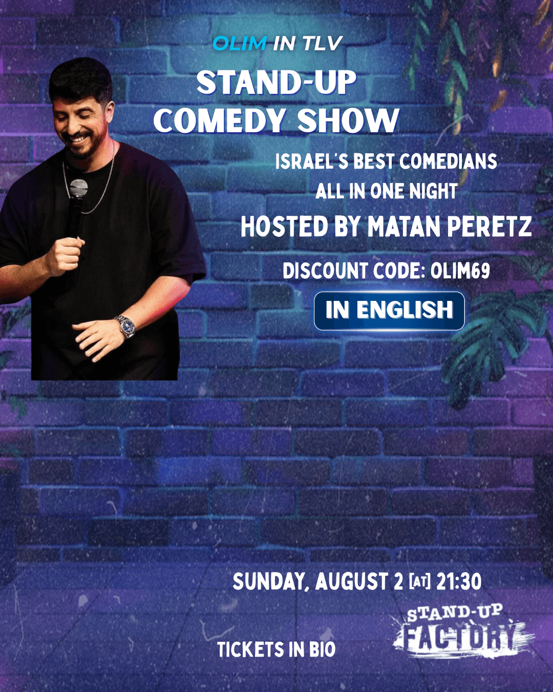 English Comedy Show featuring Matan Peretz